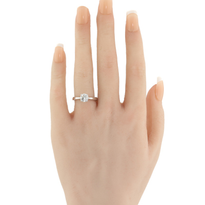 1.08ct Diamond Solitaire Ring GIA G P1 - 7