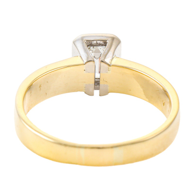 0.85ct Emerald Cut Diamond Solitaire Ring - 5