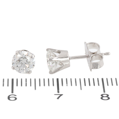 1.10ct Diamond Studs GIA E VVS1 - 2