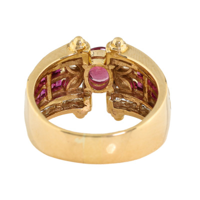 1.71ct Ruby & 1.00ct Diamond Ring - 4