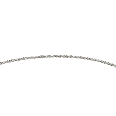 Diamond & Gold Rope Chain Necklace, 18ct 23.4g - 3