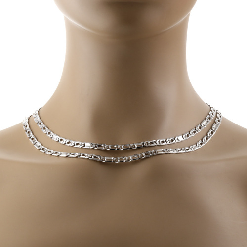 Two Gold Chain Necklaces, 9ct 42.6g