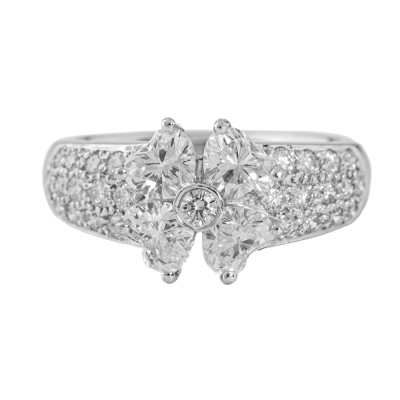 1.78ct Diamond Flower Dress Ring