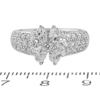 1.78ct Diamond Flower Dress Ring - 2