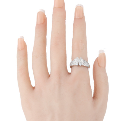1.78ct Diamond Flower Dress Ring - 6