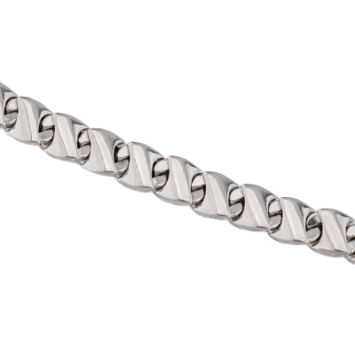Two Tone Gold Chain Necklace, 18ct 38.6g - 6