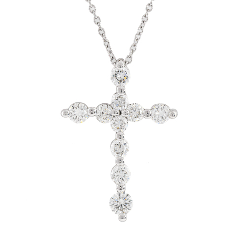 1.00ct Diamond Cross Pendant