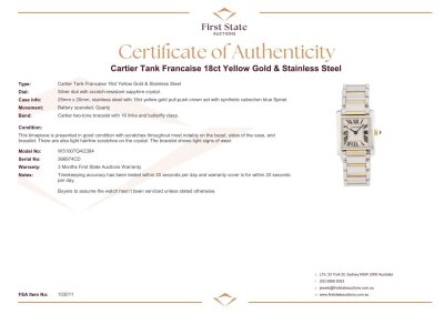 Cartier Tank Francaise 18ct Yellow Gold & Stainless Steel - 4