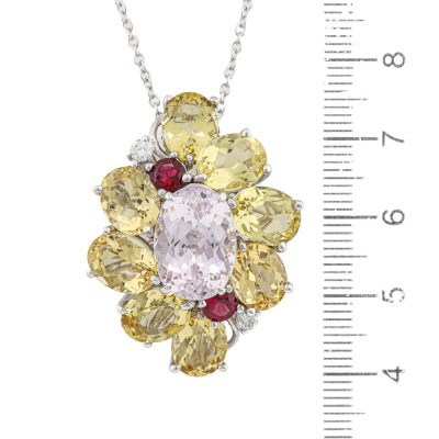 7.81ct Morganite & 13.30ct Heliodor Pendant - 2