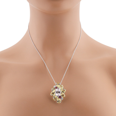 7.81ct Morganite & 13.30ct Heliodor Pendant - 4