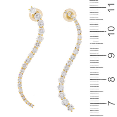 2.12ct Diamond Drop Earrings - 3