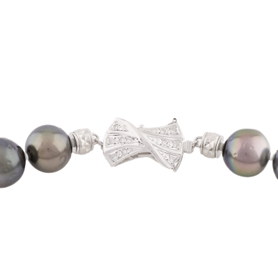 11.8 - 9.9mm Tahitian Pearl Strand Necklace - 4