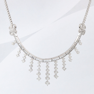 19.06ct Diamond Fringe Necklace - 2