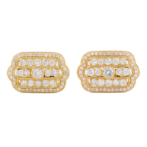 4.44ct Diamond 18ct Gold Cufflinks 20.2g