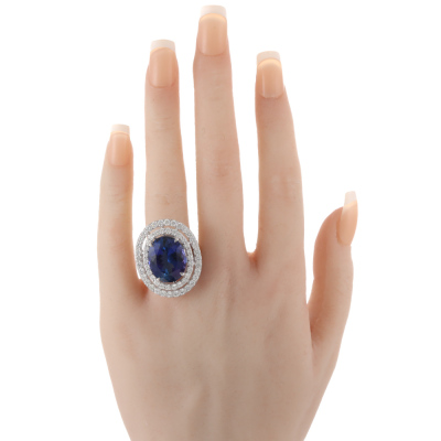 14.59ct Tanzanite & Diamond Ring - 7