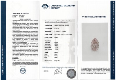 0.21ct Argyle Origin Pink Diamond GSL GIA - 4