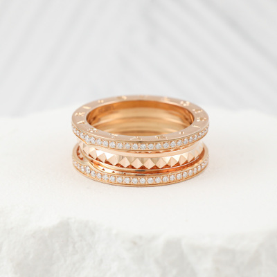Bvlgari B.zero1 Rock Two Band Diamond Ring - 2