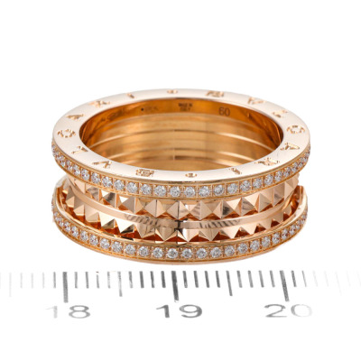 Bvlgari B.zero1 Rock Two Band Diamond Ring - 4