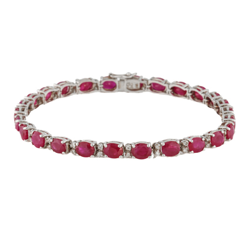 10.00ct Ruby & Diamond Bracelet