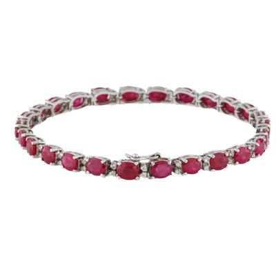 10.00ct Ruby & Diamond Bracelet - 3