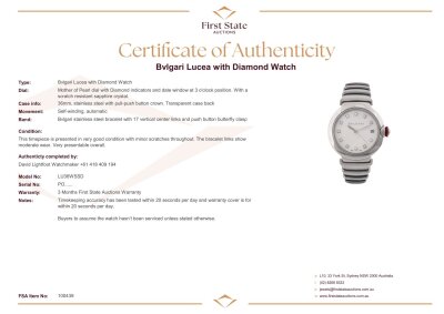 Bvlgari Lucea with Diamond Watch - 4