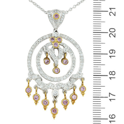 1.00ct Sapphire & Diamond Pendant 18ct Gold - 3