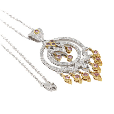 1.00ct Sapphire & Diamond Pendant 18ct Gold - 4