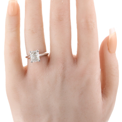 3.03ct Diamond Solitaire Ring GIA J SI1 - 7