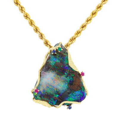 36.55ct Boulder Opal Pendant