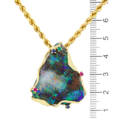 36.55ct Boulder Opal Pendant - 2