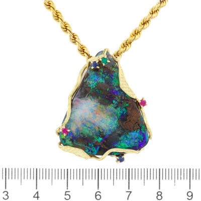 36.55ct Boulder Opal Pendant - 7