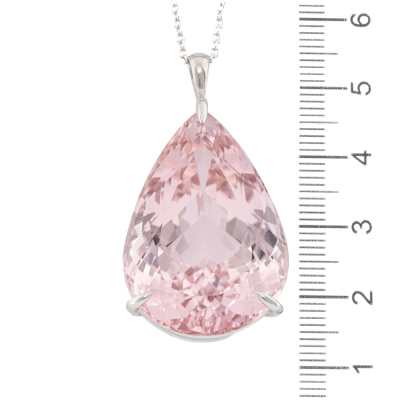 66.58ct Pear Shape Kunzite Pendant - 2