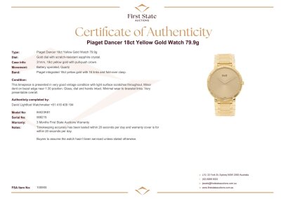 Piaget Dancer 18ct Yellow Gold Watch 79.9g - 4