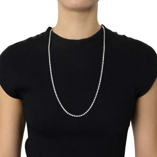 Opera Length 10.00ct Diamond Tennis Necklace