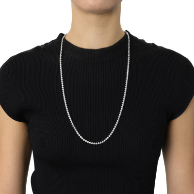 Opera Length 10.00ct Diamond Tennis Necklace