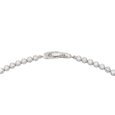 Opera Length 10.00ct Diamond Tennis Necklace - 3