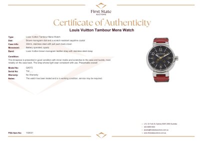Louis Vuitton Tambour Mens Watch - 4