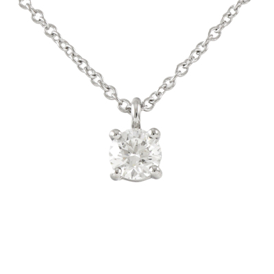 Tiffany & Co Solitaire Diamond Pendant 0.32ct