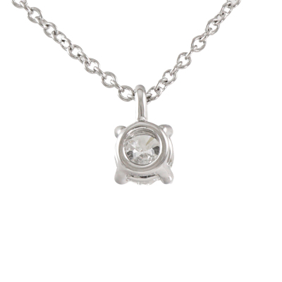 Tiffany & Co Solitaire Diamond Pendant 0.32ct - 3