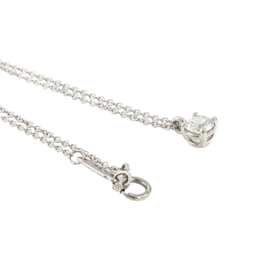 Tiffany & Co Solitaire Diamond Pendant 0.32ct - 4
