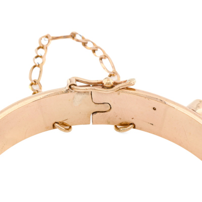 Amethyst & Diamond Bangle, 9ct Gold 24.2g - 5