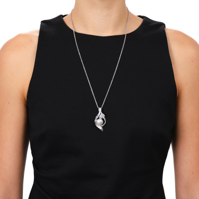 14.5mm South Sea Pearl & Diamond Pendant - 7