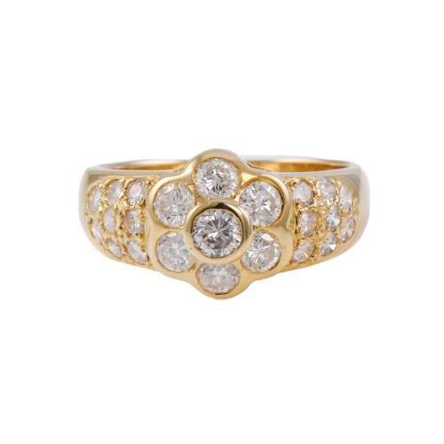 1.08ct Diamond 18ct Gold Dress Ring