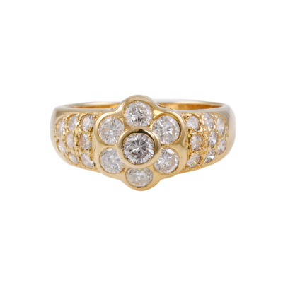 1.08ct Diamond 18ct Gold Dress Ring