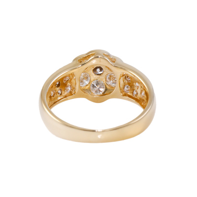 1.08ct Diamond 18ct Gold Dress Ring - 4