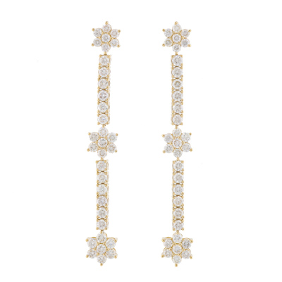 2.06ct Diamond Drop Earrings