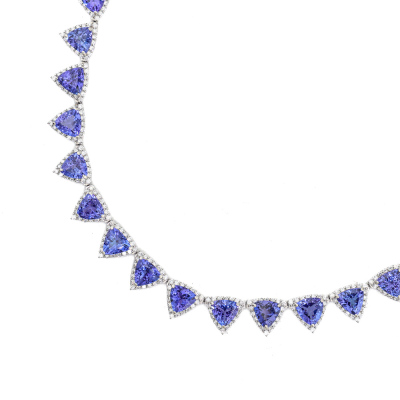 54.10ct Tanzanite & 9.27ct Diamond Necklace - 3