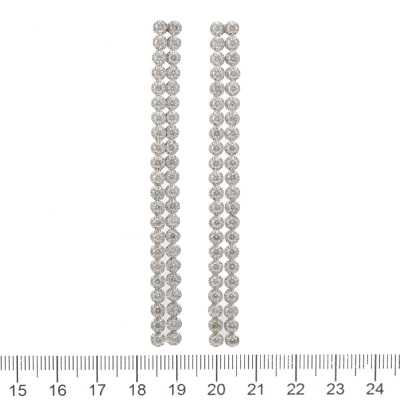 5.28ct Diamond Dangle Earrings - 3
