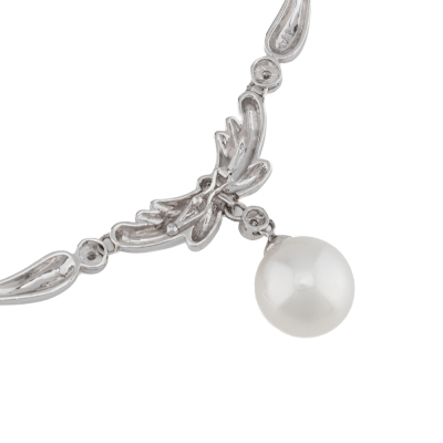 12mm South Sea Pearl & Diamond Necklace - 3