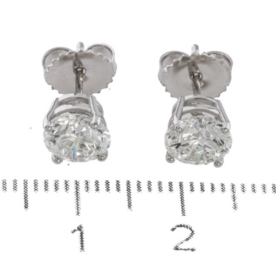 2.18ct Diamond Studs GIA D IF, E IF - 2